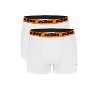 KTM Boxer Men Herren Boxershorts Pant Unterwäsche 4 er Multipack, Farbe:White2, Bekleidungsgröße:M