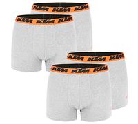 KTM by Freegun Boxershorts für Herren Unterwäsche Pant Men´s Boxer 4 er Multipack, Farbe:Light Grey2, Bekleidungsgröße:M