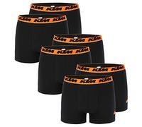 KTM by Freegun Boxershorts für Herren Unterwäsche Pant Men´s Boxer 6 er Pack, Farbe:Black2, Bekleidungsgröße:S