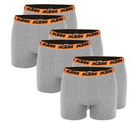 KTM by Freegun Boxershorts für Herren Unterwäsche Pant Men´s Boxer 6 er Pack, Farbe:Dark Grey2, Bekleidungsgröße:M