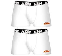 KTM by Freegun Boxershorts für Herren Unterwäsche Pant Men´s Boxer 6 er Pack, Farbe:White, Bekleidungsgröße:XXL