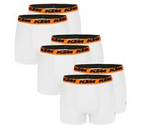 KTM by Freegun Boxershorts für Herren Unterwäsche Pant Men´s Boxer 6 er Pack, Farbe:White2, Bekleidungsgröße:L