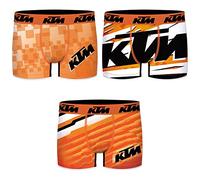 KTM by Freegun Boxershorts für Herren Unterwäsche Polyester Pant Men´s Boxer 3 er Pack, Bekleidungsgröße:S, Modelle:Set 1