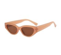 KTUCN Beliebte modische kleine Cat-Eye-Sonnenbrille mit Nieten für Damen, Retro-Punk-Jelly-Farben, Herren-Sonne
