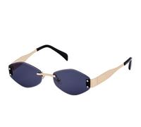 KTUCN Beliebte rahmenlose Sonnenbrille aus Metall für Damen, Punk-Sonnenbrille für Herren, Outdoor-Sonnenbrille