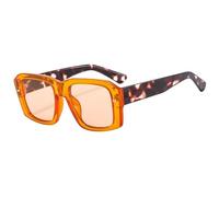 KTUCN Bunte Reise-Sonnenbrille, lila, Damen, Retro, UV400, orange, BH01