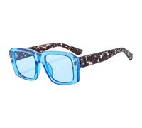 KTUCN Bunte Sonnenbrille, Reisebrille, Lila, Damen, Retro, UV400, Blau, BH01