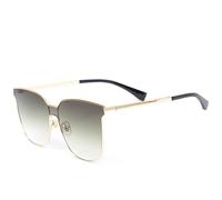 KTUCN Einteilige Metall-Sonnenbrille für Damen, große Fassung, Punk-Stil, Outdoor-Reisebrille, UV400-Schutz, go