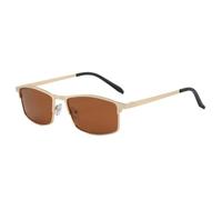KTUCN Halbrahmen-Sonnenbrille für Herren, polarisiert, photochrom, für Nachtsicht beim Autofahren