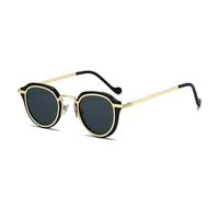 KTUCN Herren-Brille mit klarem Aluminiumrahmen, modische Damenbrille, UV400-Schutz, Schwarz, BH01