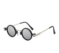 KTUCN Klassische kleine runde Damen-Sonnenbrille, trendige Vintage-Punk-Sonnenbrille für Herren, Outdoor-Reiseb