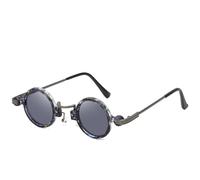 KTUCN Klassische kleine runde Damen-Sonnenbrille, trendige Vintage-Punk-Sonnenbrille für Herren, Outdoor-Reiseb