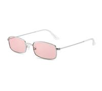 KTUCN Modische kleine rechteckige Sonnenbrille für Damen und Herren, Autofahrerbrille mit Metallrahmen, C3, As