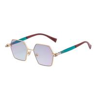 KTUCN Modische, polygonale Retro-Sonnenbrille für Damen, klassische Punk-Sonnenbrille für Herren, Outdoor-Sonne