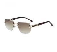 KTUCN Modische rahmenlose Sonnenbrille für Herren, Damen und Herren, eckige Retro-Metallbrille mit UV400-Schutz, ideal für Str