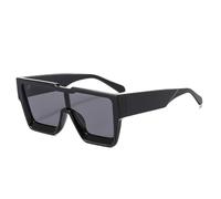 KTUCN Modische, übergroße, einteilige Sonnenbrille für Damen und Herren im Retro-Stil, UV400-Schutzbrille, oran