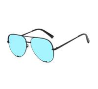 KTUCN Modische, übergroße Metall-Sonnenbrille für Damen, trendiger Vintage-Stil, klassische Herrenbrille, Reise