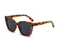 KTUCN Modische Vintage-Sonnenbrille im Cat-Eye-Stil für Damen, quadratische Sonnenbrille mit großem Rahmen im Retro-Stil