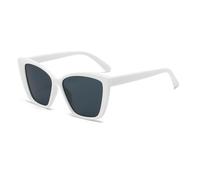 KTUCN Modische Vintage-Sonnenbrille im Cat-Eye-Stil für Damen, quadratische Sonnenbrille mit großem Rahmen im Retro-Stil