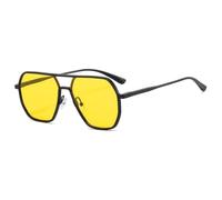 KTUCN Polarisierte Sonnenbrille Herren Quadratische Sonnenbrille Aluminium Magnesium Retro Vintage Mode Driv