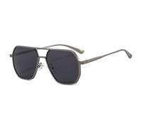 KTUCN Polarisierte Sonnenbrille Herren Quadratische Sonnenbrille Aluminium Magnesium Retro Vintage Mode Driv