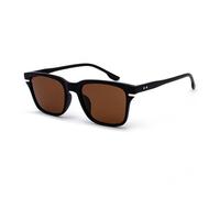 KTUCN Polarisierte Sonnenbrille Herren Retro Klein Damen Sonnenbrille 2025 UV400 Autofahren Shades,3 Schwarz Braun,BH01