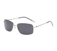 KTUCN Rahmenlose, polarisierte Titan-Sonnenbrille für Autofahrer, Nachtsichtbrille, faltbar, ultragroß