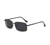 KTUCN Rechteckige polarisierte Sonnenbrille mit Nachtsichtfunktion für Damen und Herren - modischer Vintage-Look zum Autofahr