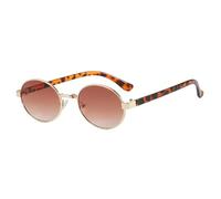 KTUCN Retro-Design, kleine ovale Damen-Sonnenbrille, trendige Punk-Sonnenbrille für Herren, Outdoor-Reise- und