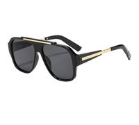 KTUCN Retro-Sonnenbrille für Damen mit Farbverlauf, Y2K-Nieten-Design, dickes Rahmendesign, Herren-Freizeit-Son
