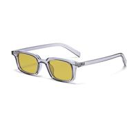 KTUCN Retro-Sonnenbrille für Damen und Herren mit Nieten, grüne Farbtöne, modische Brillen, Grau, BH01