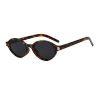 KTUCN Retro-Sonnenbrille im klassischen Stil mit kleinem, ovalem Rahmen für Damen und Herren, geeignet für Outd