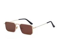 KTUCN Retro-Sonnenbrille im quadratischen Stil, Herren und Damen, Vintage-Metallrahmen, klassische Sonnenbrille für Outdoor-Ak