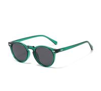 KTUCN Runde polarisierte Sonnenbrille für Damen und Herren, Teefarbene Gläser, Outdoor-Fahrbrille, Vintage-Sonnenbrille