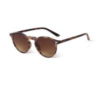 KTUCN Runde Sonnenbrille im Vintage-Stil für Damen und Herren, Retro-Design mit Nieten, gelb-blauen Gläsern und quadratischen
