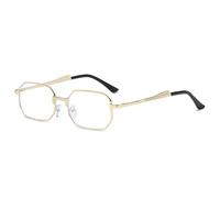 KTUCN Schmale Sonnenbrille für Herren, modische rechteckige Sonnenbrille für Damen, klassische Metall-Sonnenbrille, weiß