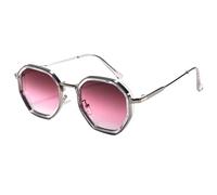 KTUCN Steampunk-Sonnenbrille aus Metall für Herren, stylische Fahrbrille, Retro-Sonnenbrille mit UV-Schutz UV400