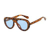 KTUCN Übergroße ovale Damen-Sonnenbrille, trendiger Vintage-Klassiker, Herren-Sonnenbrille, Fahrbrille, Reisebr