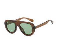 KTUCN Übergroße ovale Damen-Sonnenbrille, trendiger Vintage-Stil, klassische Herren-Sonnenbrille, Fahrbrille, R