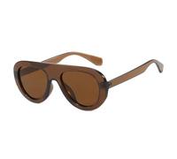 KTUCN Übergroße ovale Damen-Sonnenbrille, trendiger Vintage-Stil, klassische Herren-Sonnenbrille, Fahrbrille, R
