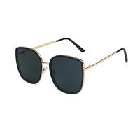 KTUCN Übergroße Vintage-Sonnenbrille im Cat-Eye-Stil für Damen, modischer Metallrahmen, Herren-Sonnenbrille, Ou
