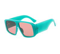 KTUCN Vintage Damen-Sonnenbrille, Punk-Herren-Sonnenbrille, Outdoor-Fahrbrille, Damen-Sonnenbrille UV400, Grüne