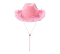 KTUXZCI Leichter Gentleman S Jazz Hut Hochzeit Rollenspiel Elegante und | Kopfbedeckung Ergänzung für besondere Anlässe Frauen Cowgirl Hut Kostüm Party Halloween Cosplay