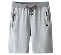 KTWOLEN Herren Sweatshort Jogginghose Kurze Hosen Sommer Baumwolle Trainingshose Sporthose Bermuda Shorts