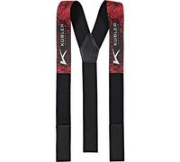 KÜBLER Hosenträger Forest rot/schwarz Breite 50 mm