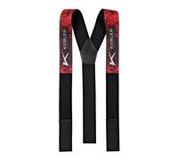 KÜBLER Hosenträger Forest rot/schwarz Breite 50 mm