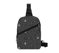KUEhhhr Crossbody-Umhängetasche, Gitarren-Druck, Unisex, Crossbody-Tasche, Sling-Rucksack, für Herren und Damen, Reisen, Wandern, Tagesrucksack, Supernatural Inspiration, One Size, Tagesrucksack