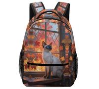 KUEhhhr Outdoor Ready Animal Rucksack Russische blaue Katze - Trinktasche + strapazierfähiges Köpergewebe, Style-4, One Size, Tagesrucksack