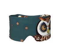 Kühlende Schlafmaske mit Eulen auf Baumzweigen, zum Schlafen in völliger Dunkelheit, weiche Schlafmaske, Geschenke für Männer und Frauen