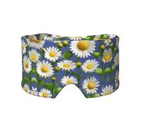 Kühlende Schlafmaske mit Gänseblümchen-Motiv, zum Schlafen in völliger Dunkelheit, weiche Schlafmaske, Geschenke für Männer und Frauen